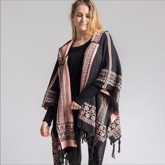 Aztec fringe pancho. Absolutely geor!! - Picture 2 of 6
